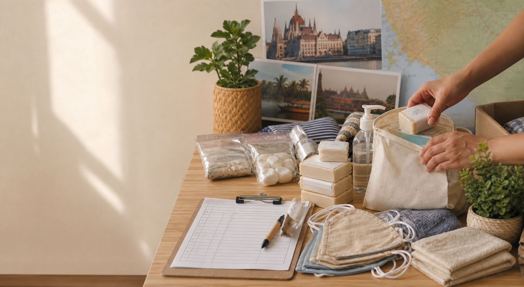 Health goods prepared for a Lumina Health campaign